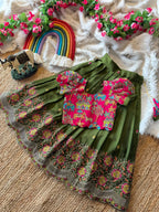 Rangoli Crush Lehenga for Girls 9