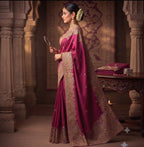 SPACE SILK EMBROIDERY WITH SEPARATE BLOUSE 5