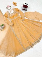 Fandy Silk Gown With Dupatta 7