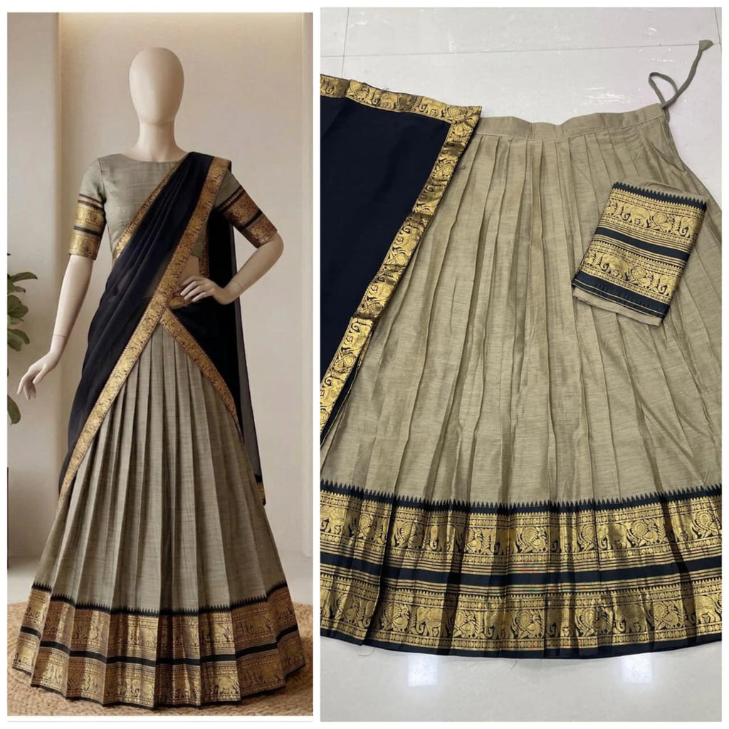 Kanci Cotton Silk Lehenga Set 9