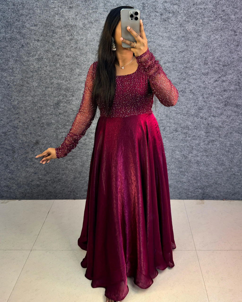 ❣️❣️Exclusive party wear 3 in 1 style gown outfit❣️❣️ 9