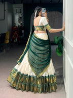 Kalyani Cotton Lehenga Choli with Georgette Dupatta 4