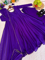 👑🌸Premium Georgette Minnale Anarkali Set With Bottom & Dupatta🌸👑 8