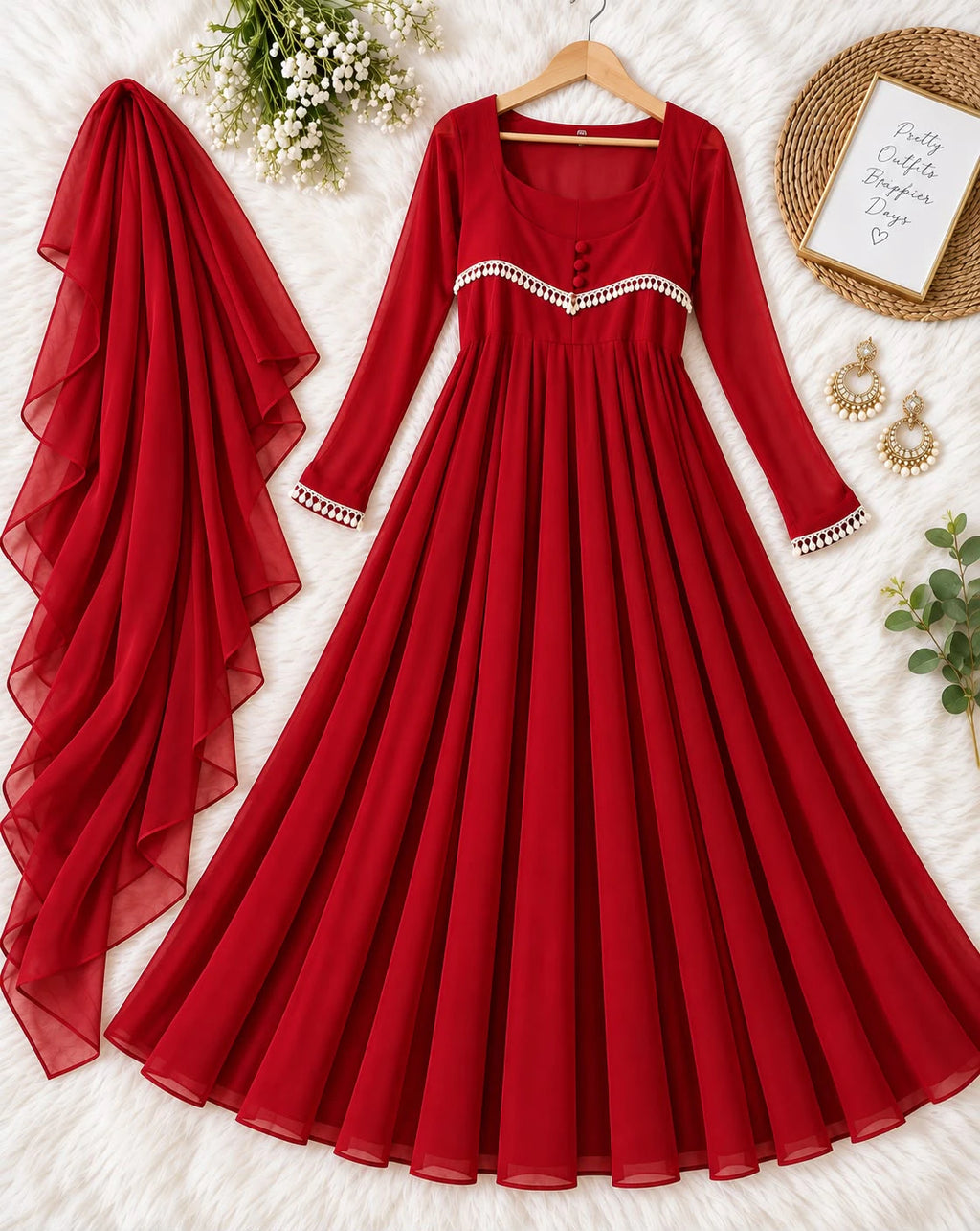 Fox Georgette Anarkali Gown 5