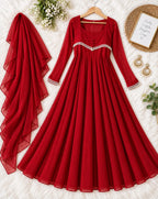 Fox Georgette Anarkali Gown 5