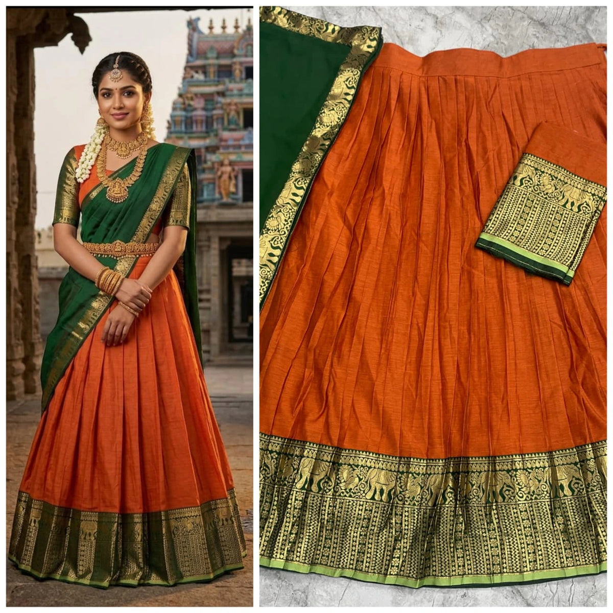 Kanci Cotton Silk Lehenga Set 5