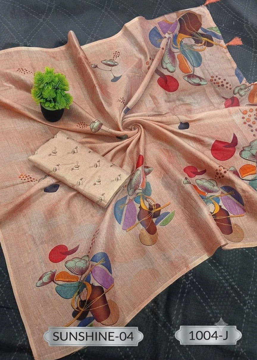 Tissue Digital Printed Saree 8