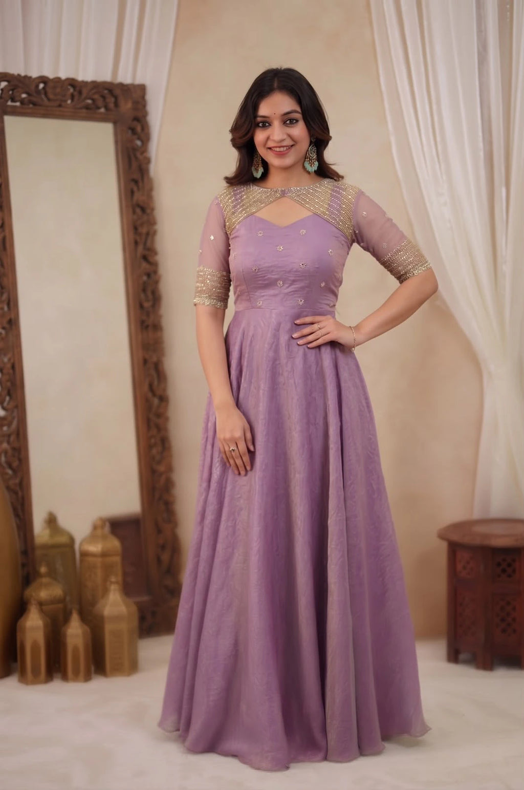 Doremon Crush Gown with Dupatta 2