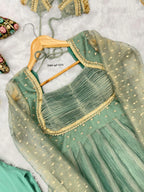 Salsa Gown with Dupatta Set 4