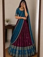 Kanjiveram Silk Lehenga Set 4