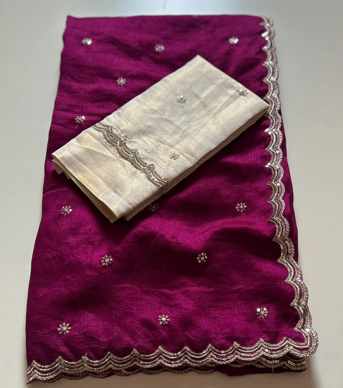 Vichitra Silk Saree 8