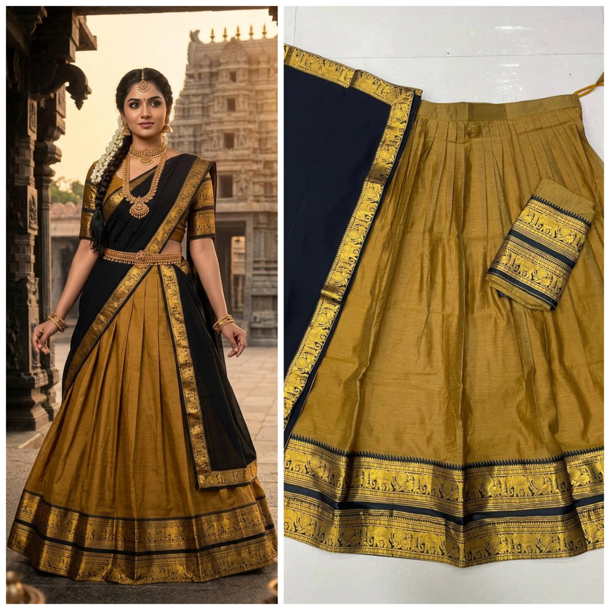 Kanci Cotton Silk Lehenga Set 5