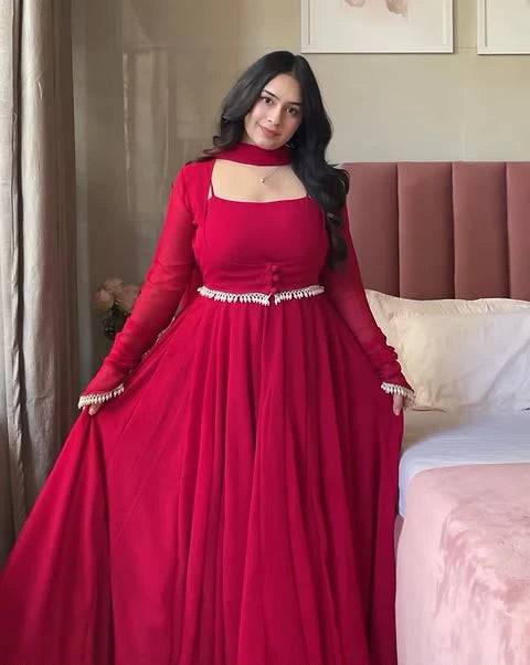 Fox Georgette Anarkali Gown 8