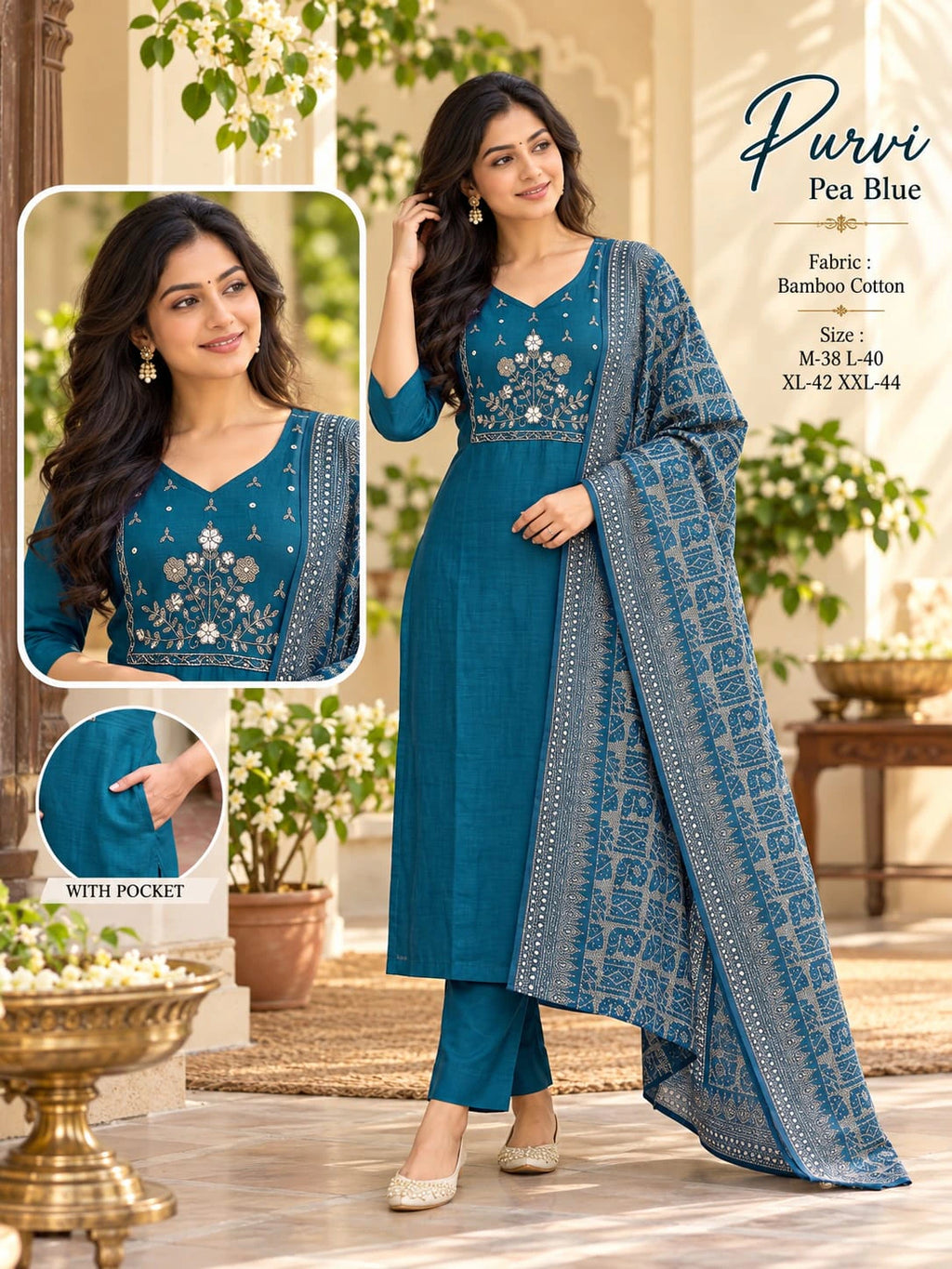 Bamboo Cotton Kurta Set 7
