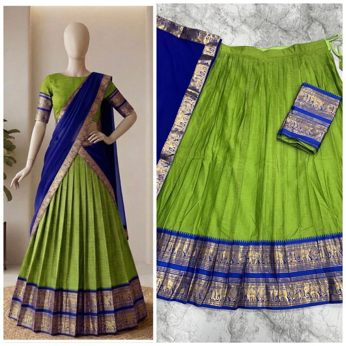 Kanci Cotton Silk Lehenga Set 8