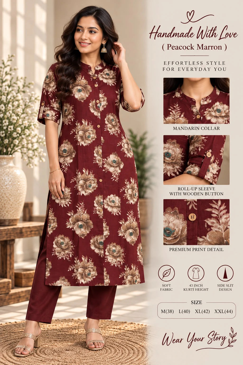 Bamboo Cotton Kurta Set 4