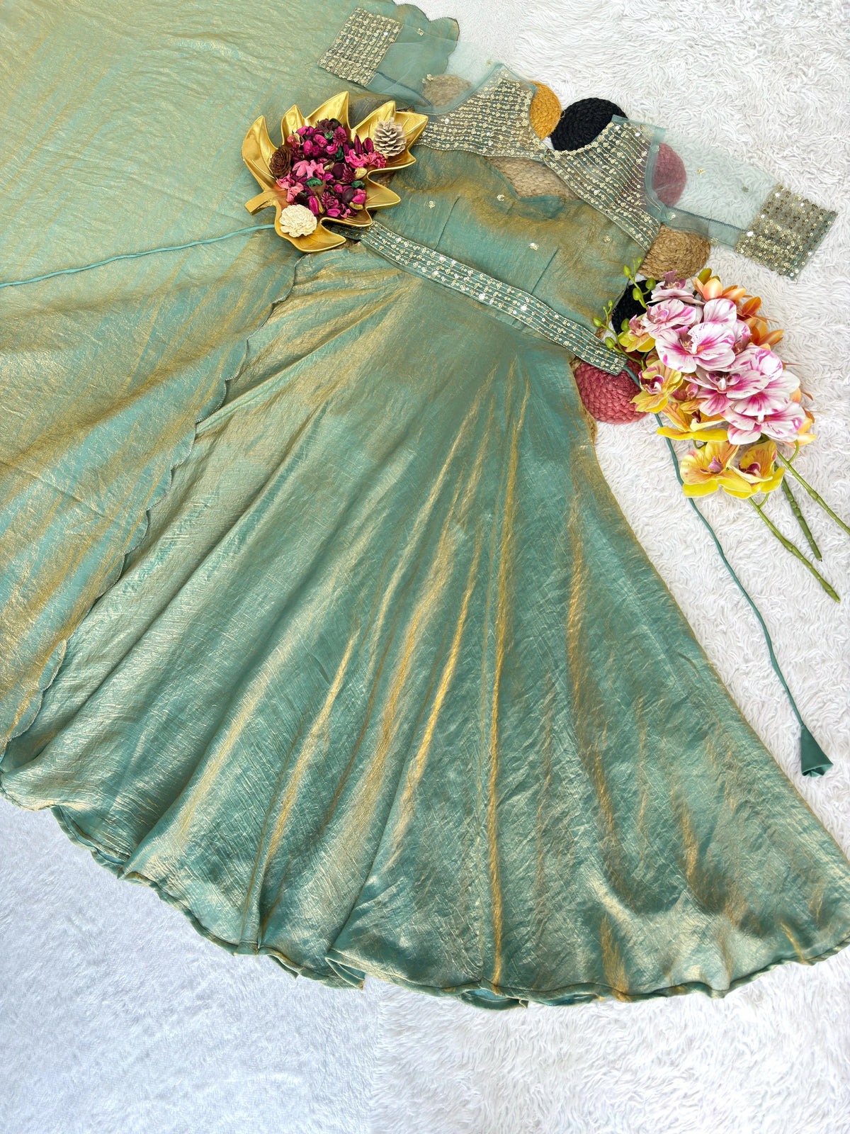 Doremon Crush Gown with Dupatta 10