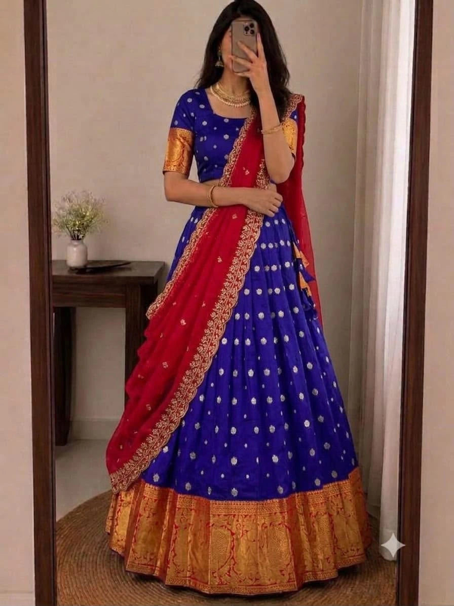Kanjivaram Silk Lehenga Set 5
