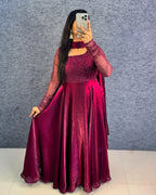 ❣️❣️Exclusive party wear 3 in 1 style gown outfit❣️❣️ 1