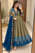 Cotton Spun Silk Anarkali 1
