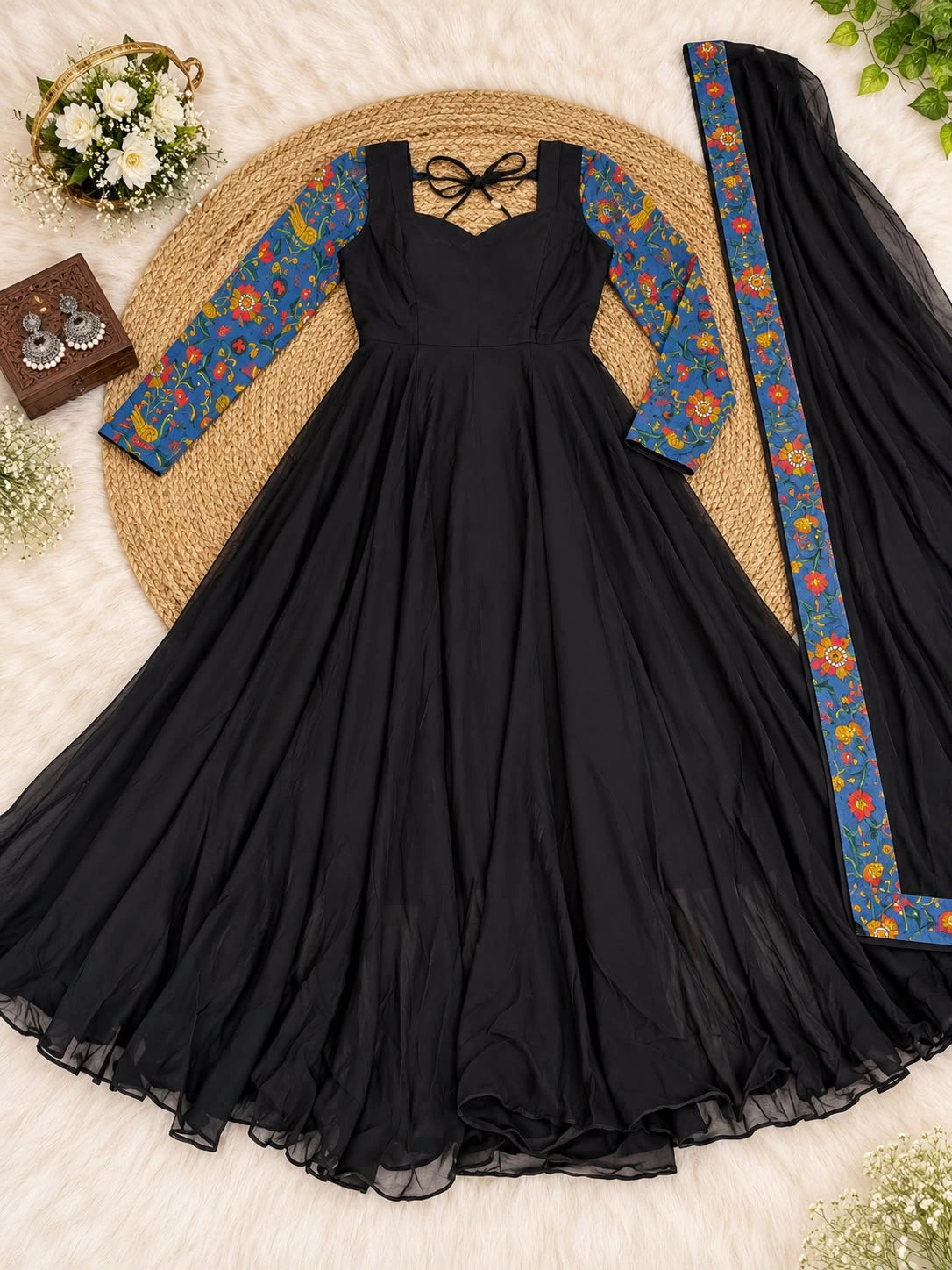Georgette Anarkali Gown 6