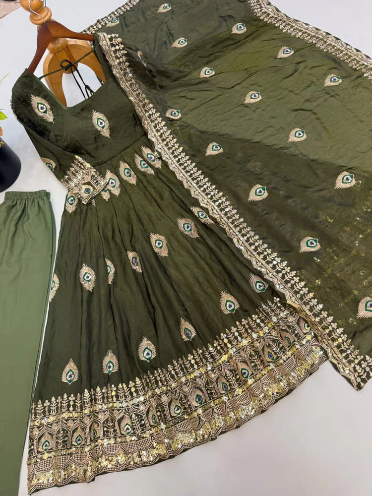 Fendy Silk Embroidered Gown 6
