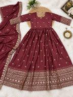 Rangoli Crush Anarkali Suit 6