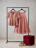 Space Silk Peplum Lehenga Set 9