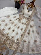 Fendy Silk Gown with Dupatta 6