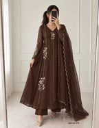 Cotton Embroidered Anarkali Kurti Set 8
