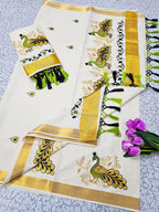 Cotton Embroidered Saree with Blouse 1