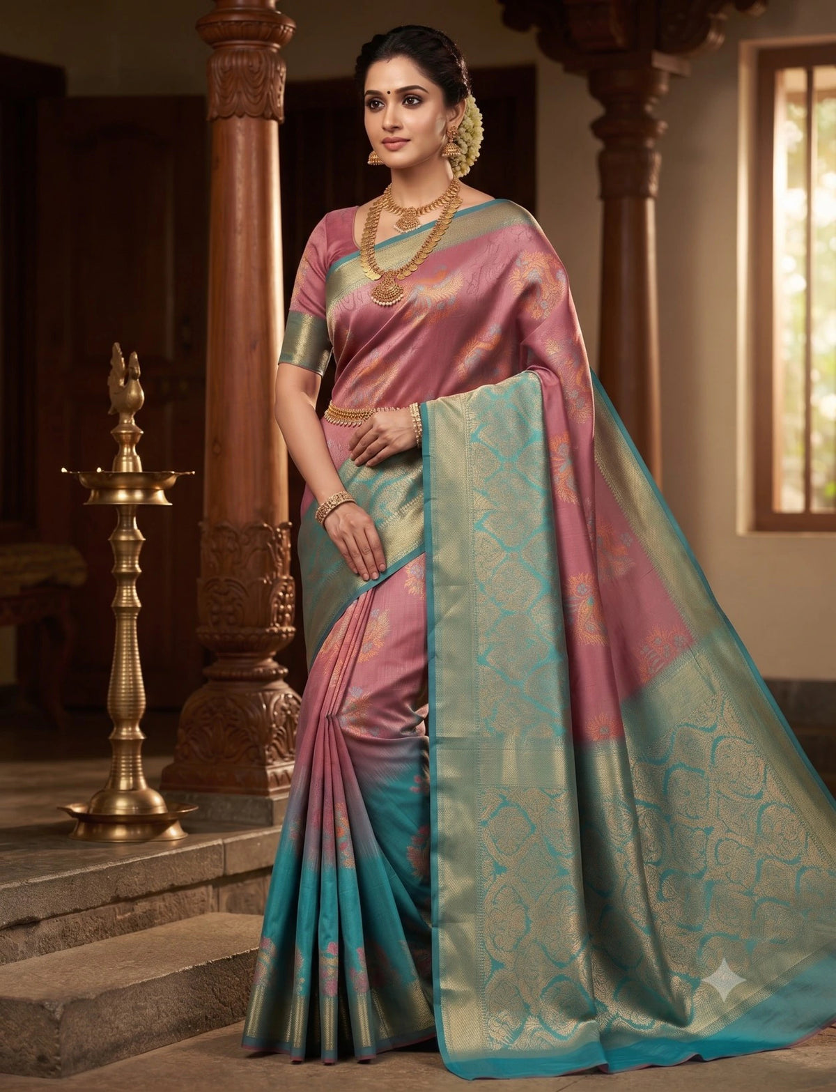 DIE SAREES  WITH BLOUSE 7
