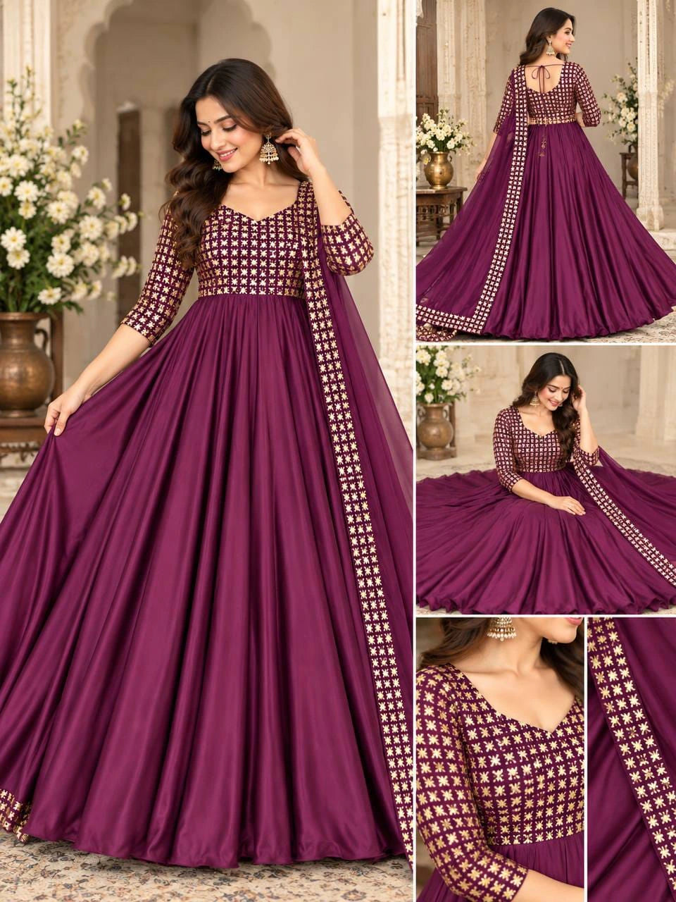 Rangoli Anarkali Gown 6