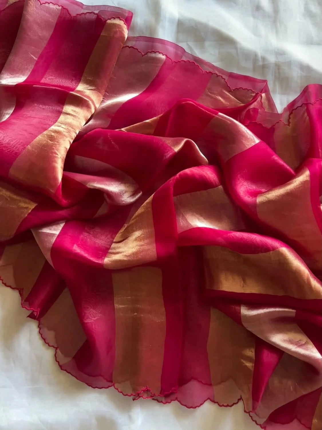 Georgette Tissue Silk Saree 5