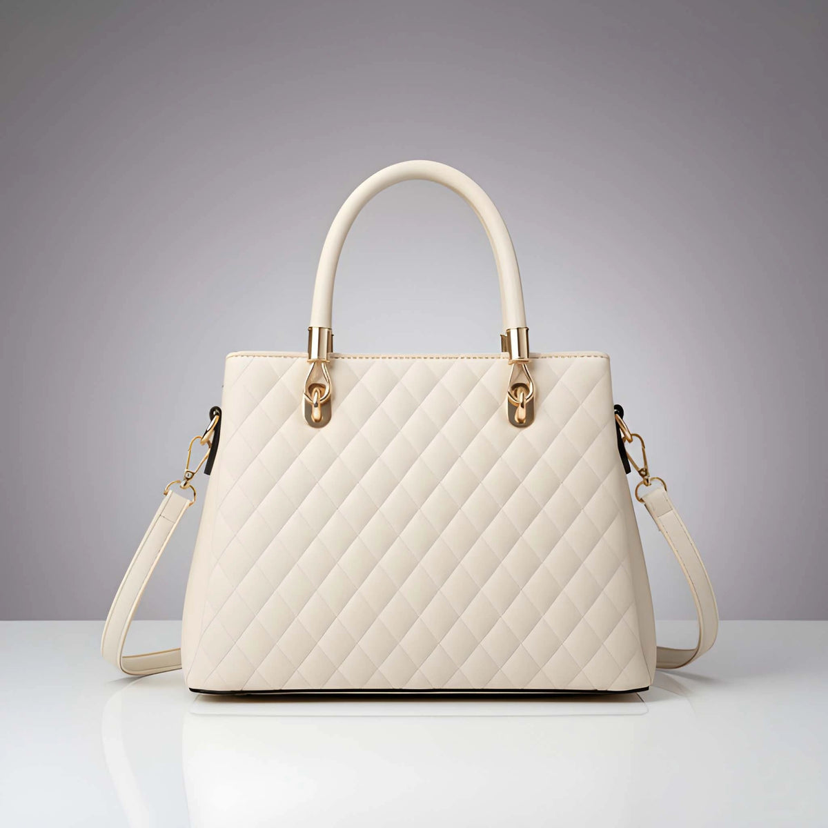 Stylish Ladies PU Leather Shoulder Handbag Premium Fashion Tote Bag with Spacious Multi-Compartment 8