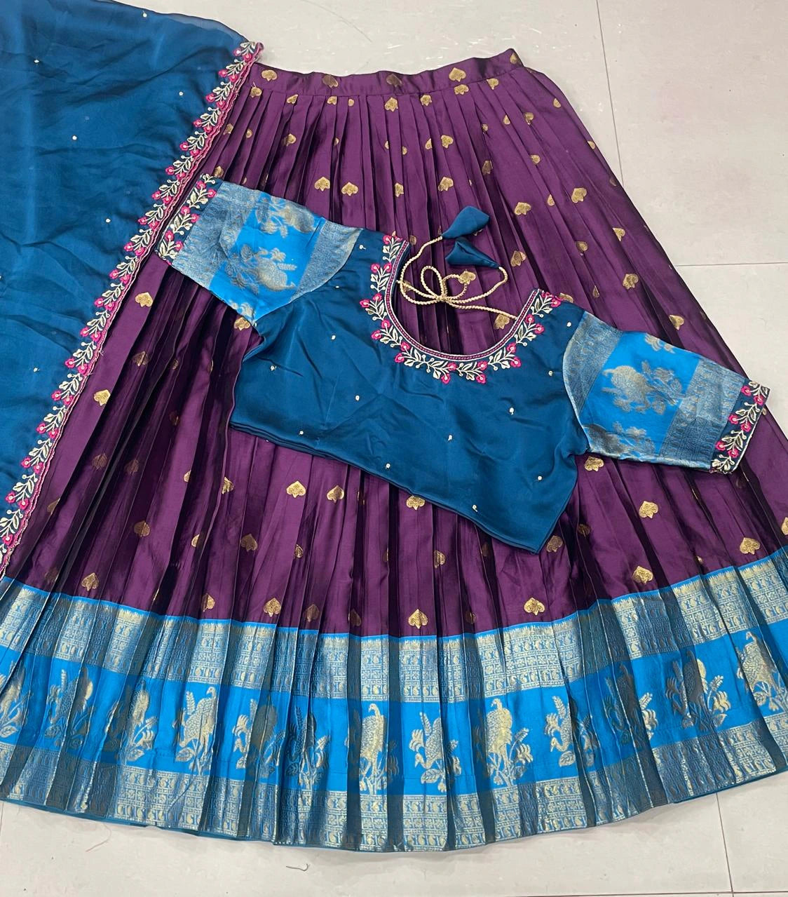 Kanjiveram Silk Lehenga Set 3