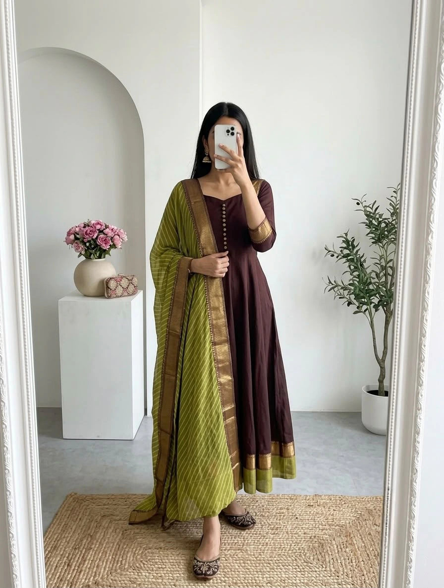 Gown with Duppatta 2