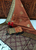 Soft Silk Saree with Blouse 4