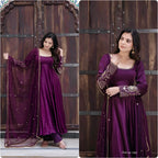 Upada Silk Gown with Dupatta 5