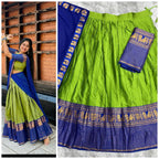 Kanji Cotton Silk Lehenga Set 3