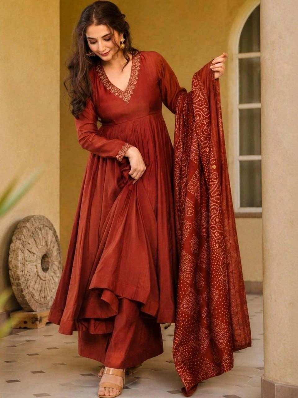 Viscose Kurti Dupatta Set 1