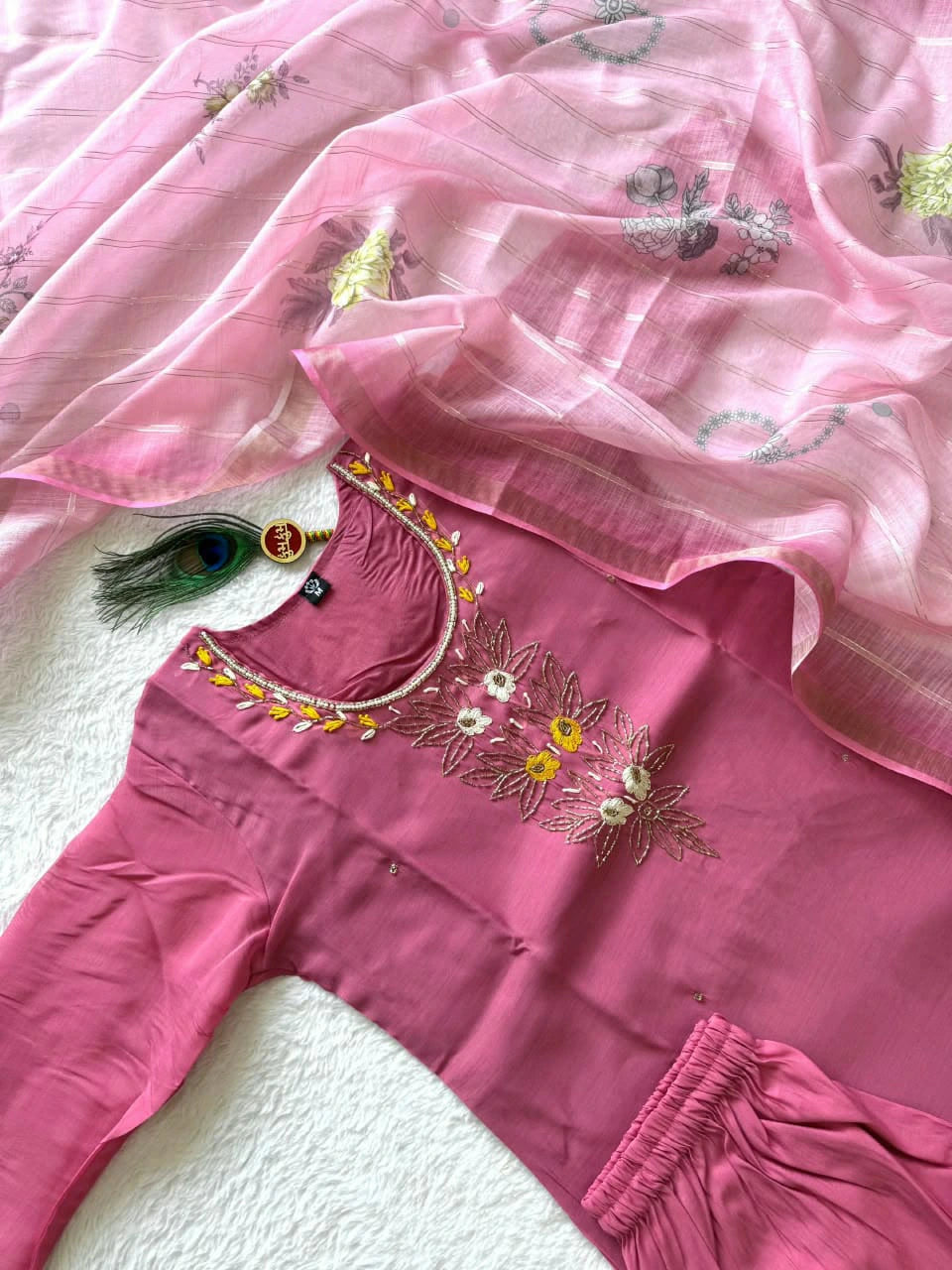 Roman Silk Kurta Set 5