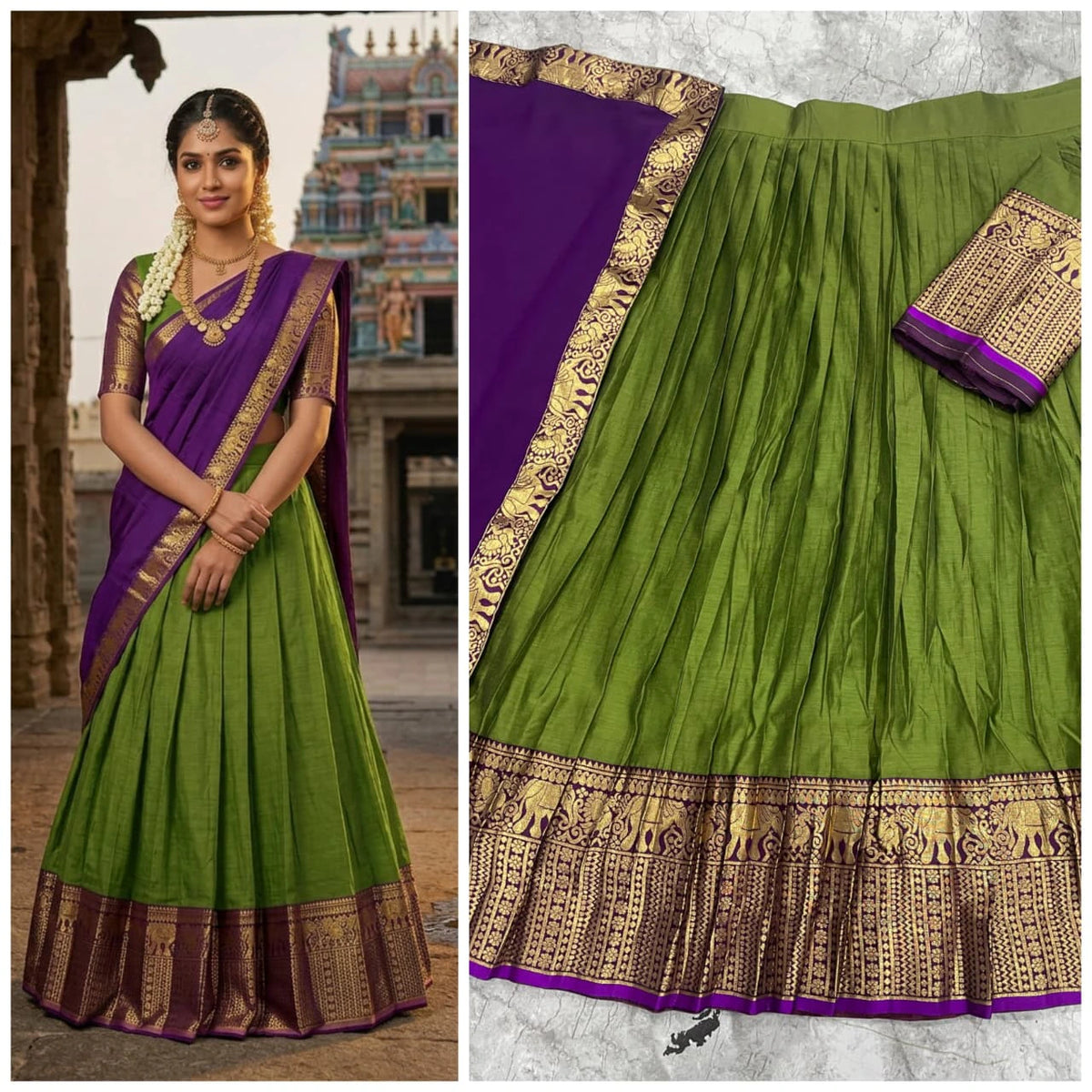 Kanci Cotton Silk Lehenga Set 1