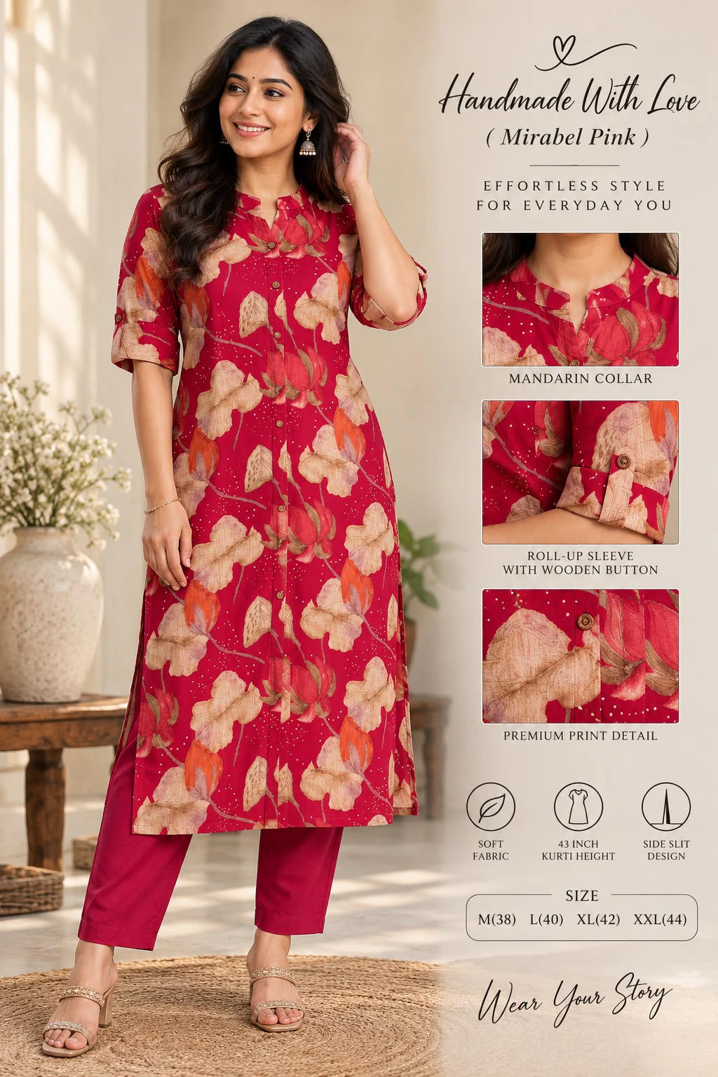 Bamboo Cotton Kurta Set 3