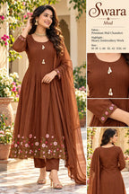 Mul Chanderi Kurta Set with Dupatta 3
