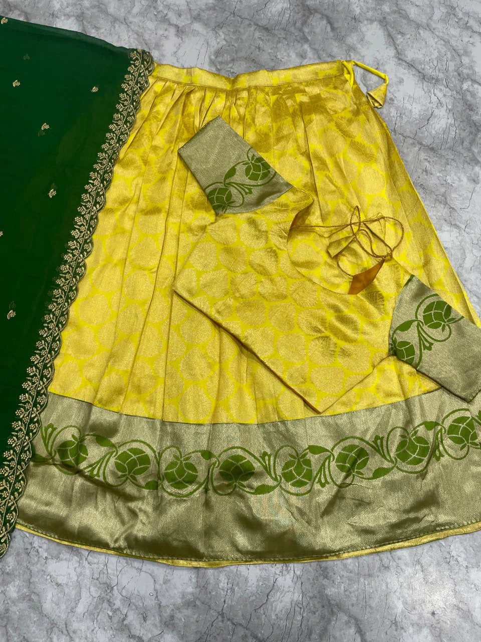 Kanjivaram Silk Lehenga Set 10