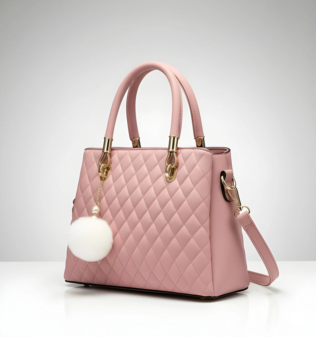 Stylish Ladies PU Leather Shoulder Handbag Premium Fashion Tote Bag with Spacious Multi-Compartment 1