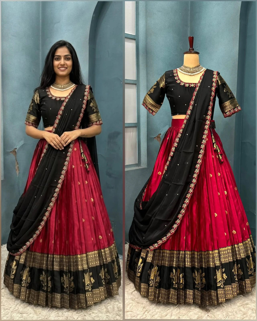 Kanjiveram Silk Lehenga Set 7
