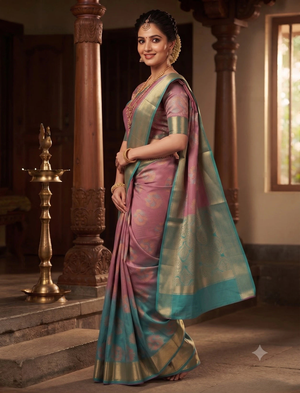 DIE SAREES  WITH BLOUSE 5