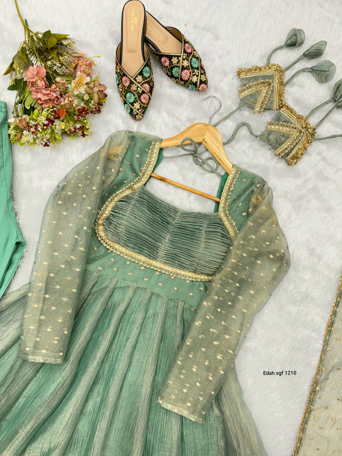 Salsa Gown with Dupatta Set 10
